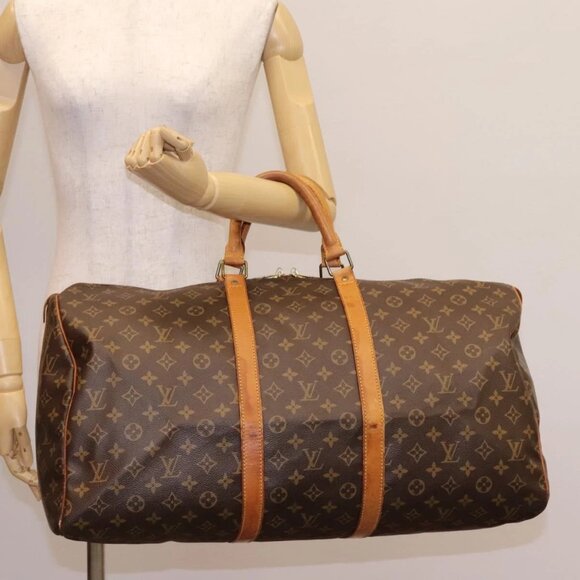 LOUIS VUITTON Monogram Keepall 55 Boston Bag - Picture 1 of 16